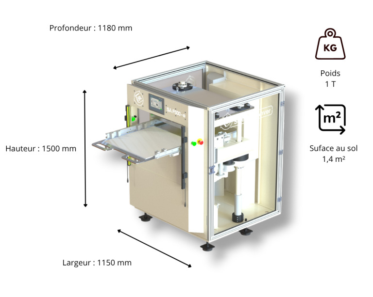 Presse de découpe compacte 100% électrique modèle SA F600-e – Image 3